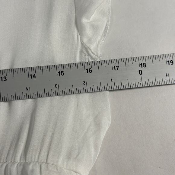 Coven and Co XL NEW Halo Gown Bump Friendly White Romantic Soft Flowy - Picture 11 of 15